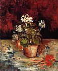 Vincent Van Gogh Wall Art - Geranium in a Flowerpot